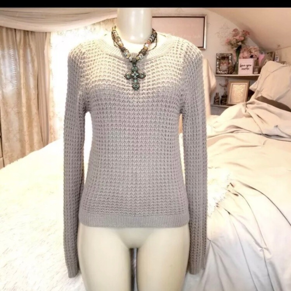Ambiance high low long sleeve sweater
